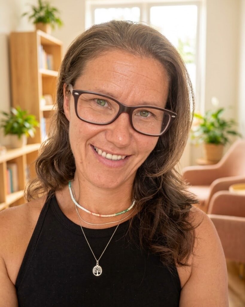 Porträt von Daniela Himpel, bindungsorientierte Familienbegleiterin bei Sichtwechsel.